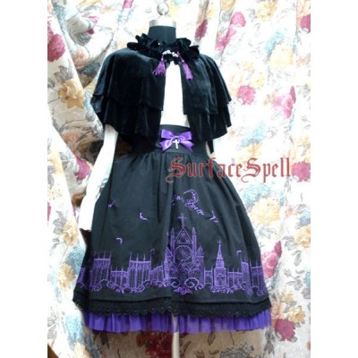 Surface Spell Gothic Moonlight Cathedral Velvet Cape